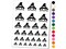 Peeking Witch Cat Halloween Temporary Tattoo Water Resistant Fake Body Art Set Collection